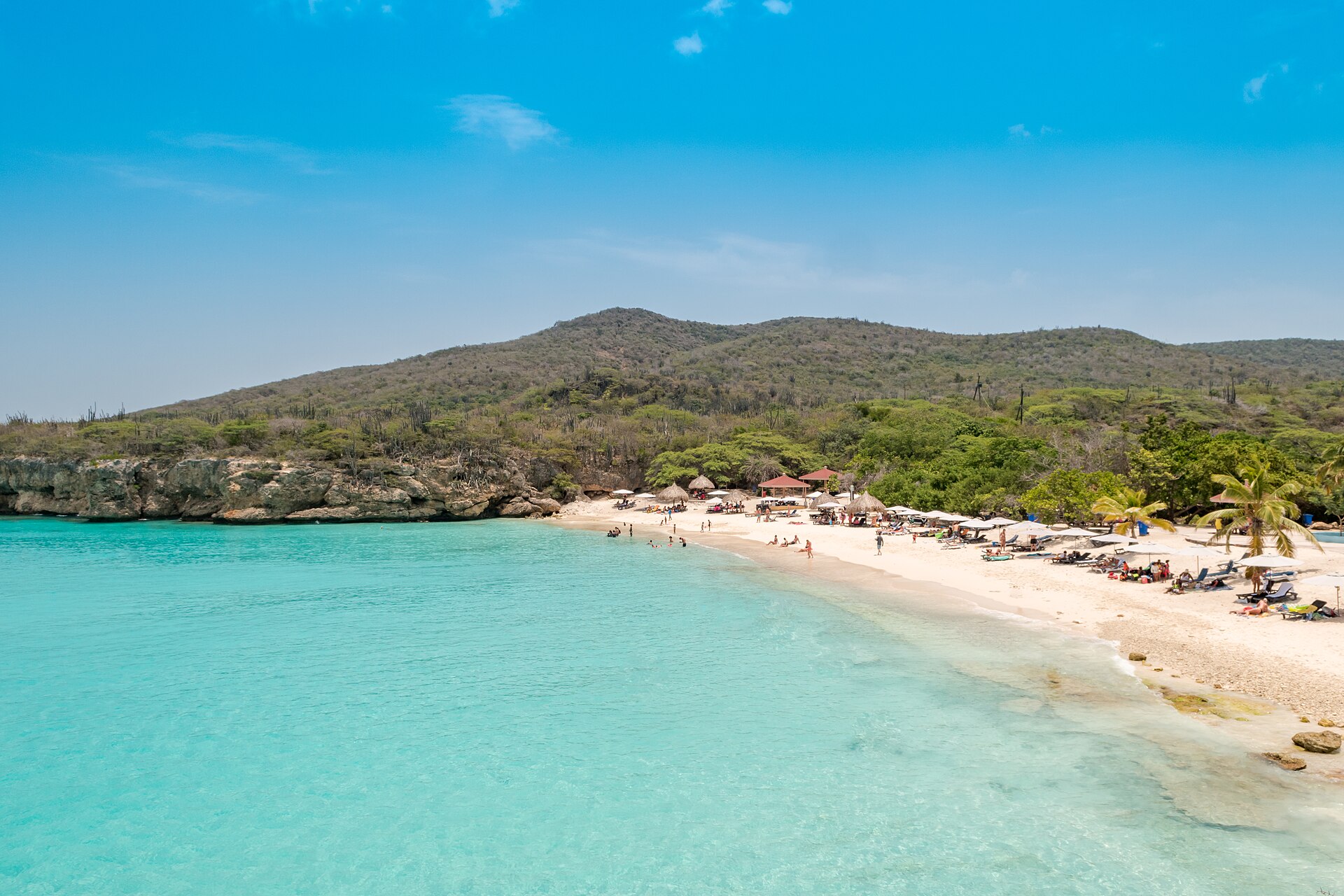 Playa Grote Knip de aguas turquesas en Curazao